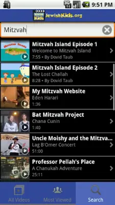 Jewish Kids Videos android App screenshot 0