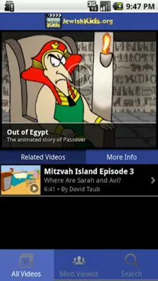 Jewish Kids Videos android App screenshot 1